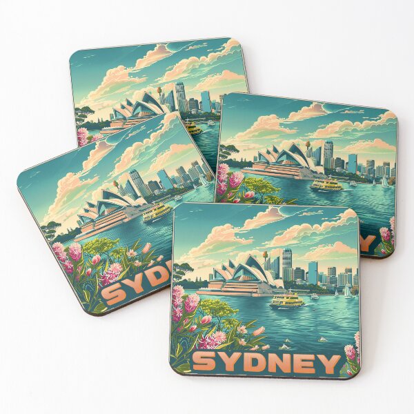 Item preview, Retro Sydney Illustration designed and sold by nomiraclehere.
