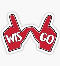 Wisconsin Badgers "W" Hand Sticker