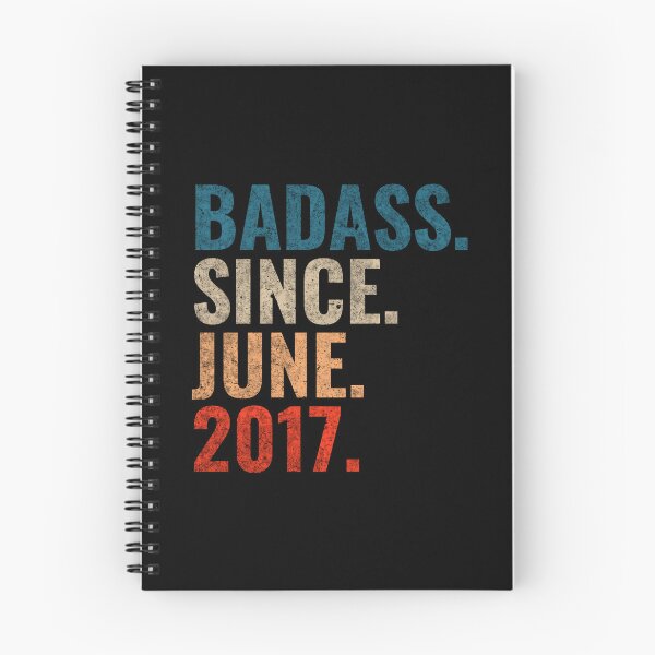 Item preview, Badass since June 2017 Vintage 2017 June birthday gift designed and sold by Teelogic.