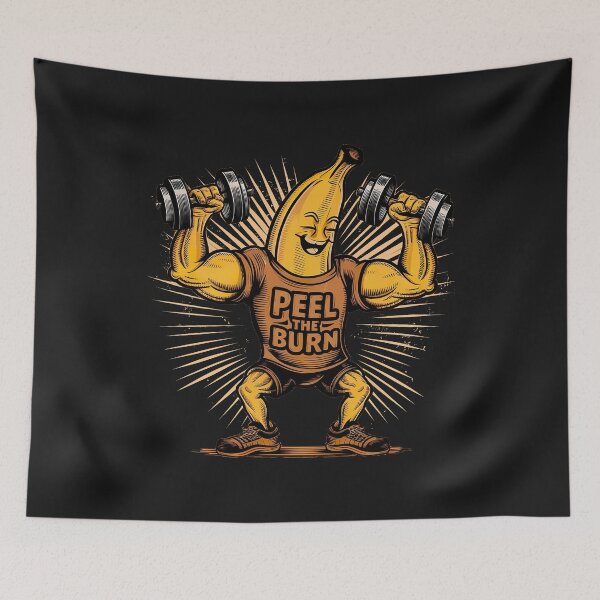 Item preview, ''Peel The Burn'' Funny gym Working Out Lover T-Shirt  designed and sold by Witty Shirts.