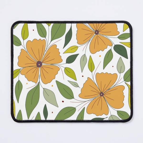 Item preview, Tiny yellow flowers with leaf pattern  designed and sold by Chirayu1111.