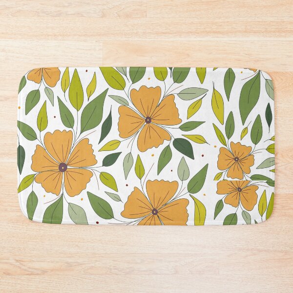 Item preview, Tiny yellow flowers with leaf pattern  designed and sold by Chirayu1111.