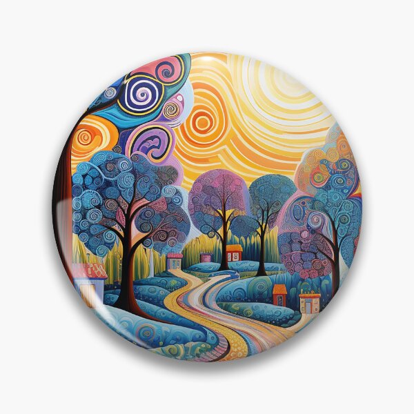 Item preview, Elionia - Colorful landscape painting (1/4) designed and sold by sabantha.