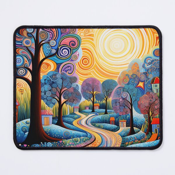 Item preview, Elionia - Colorful landscape painting (1/4) designed and sold by sabantha.