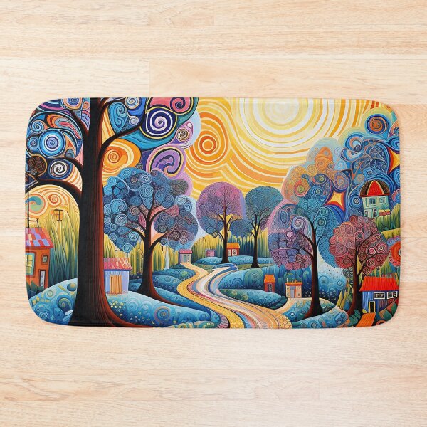 Item preview, Elionia - Colorful landscape painting (1/4) designed and sold by sabantha.