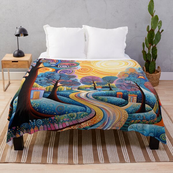 Item preview, Elionia - Colorful landscape painting (1/4) designed and sold by sabantha.