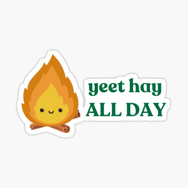 Aperçu de l'œuvre Yeet Hay All Day Dicton chinois cantonais créée et vendue par WombatWiggles.