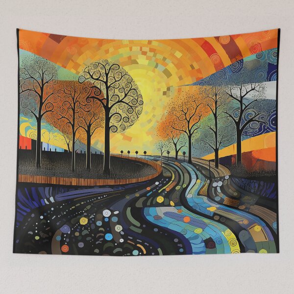 Item preview, Elionia - Colorful landscape painting (2/4) designed and sold by sabantha.