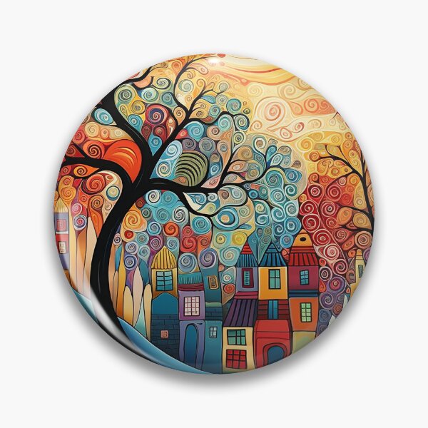 Item preview, Elionia - Colorful landscape painting (3/4) designed and sold by sabantha.