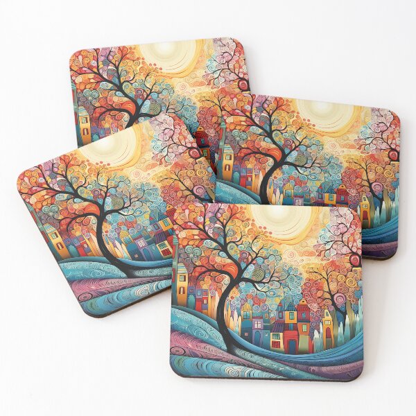 Item preview, Elionia - Colorful landscape painting (3/4) designed and sold by sabantha.