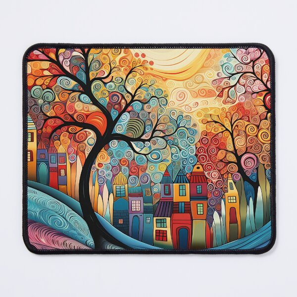 Item preview, Elionia - Colorful landscape painting (3/4) designed and sold by sabantha.