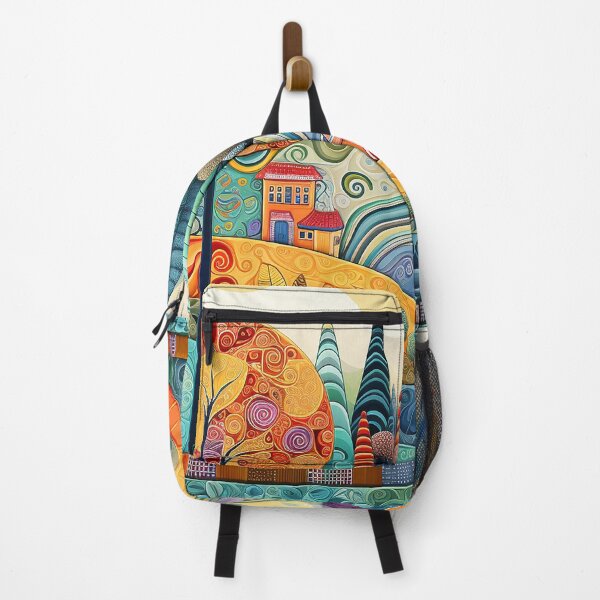 Item preview, Elionia - Colorful landscape painting (4/4) designed and sold by sabantha.