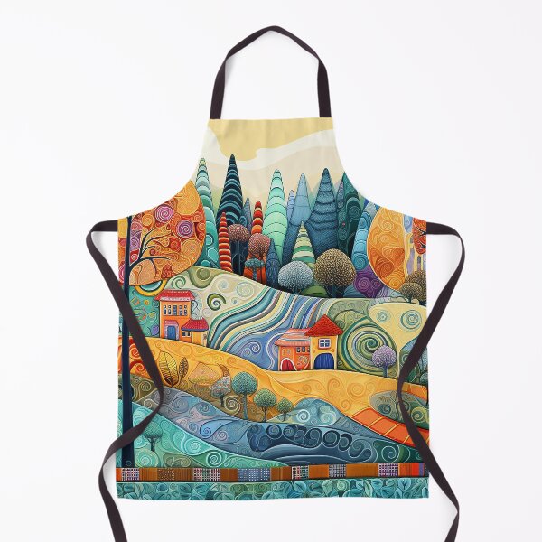 Item preview, Elionia - Colorful landscape painting (4/4) designed and sold by sabantha.