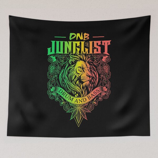 Item preview, JUNGLIST  - Dnb 420 Lion (red/gold/green)  designed and sold by Discothreadz.