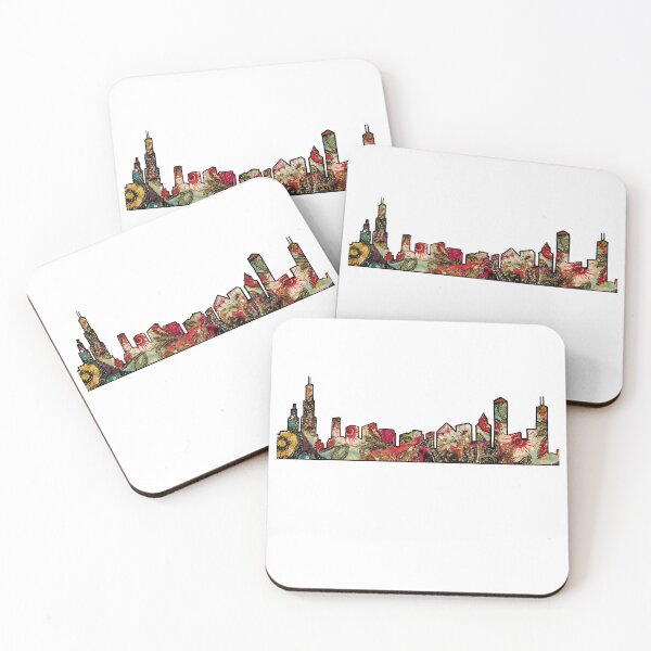 Item preview, Chicago Desi Embroidery Skyline designed and sold by ZeeArt18.