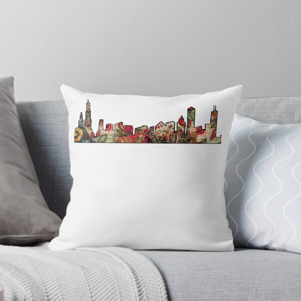 Item preview, Chicago Desi Embroidery Skyline designed and sold by ZeeArt18.