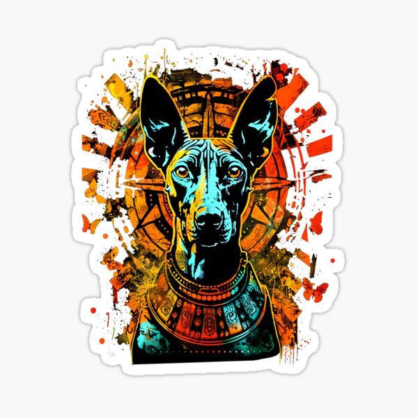Item preview, Xoloitzcuintli_Urban_Art_03 - Arte callejero único de Xoloitzcuintli designed and sold by Xolo Merch.