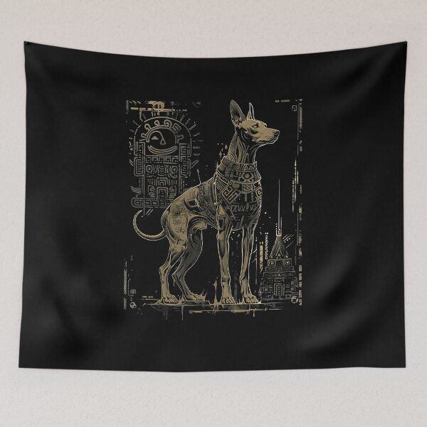 Item preview, Xoloitzcuintli_Urban_Art_06 - Unique Street Art of Xoloitzcuintli designed and sold by Xolo Merch.