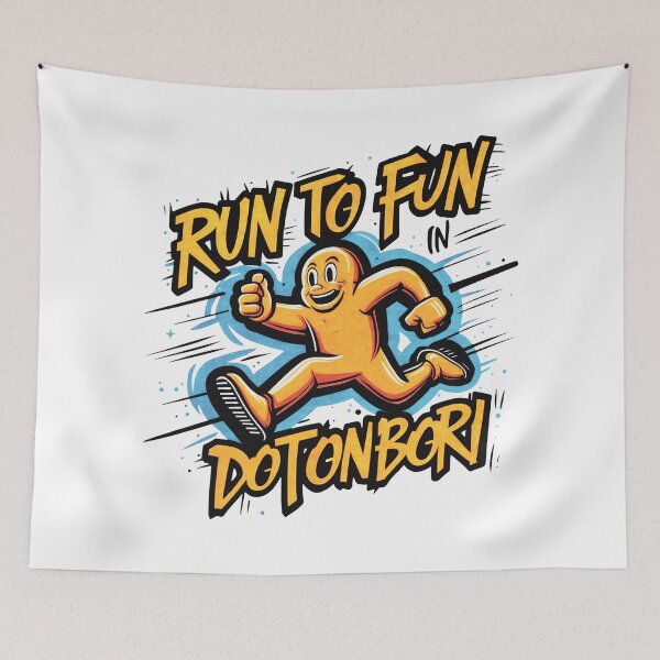 Item preview, RUN TO FUN IN DOTONBORI: Unleash Your Inner Orange designed and sold by SplashTastic.
