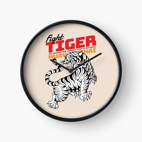 Vista previa del artículo con la obra «Tatuaje De Tigre Muay Thai Clásico», diseñado y vendido por KewaleeTee.