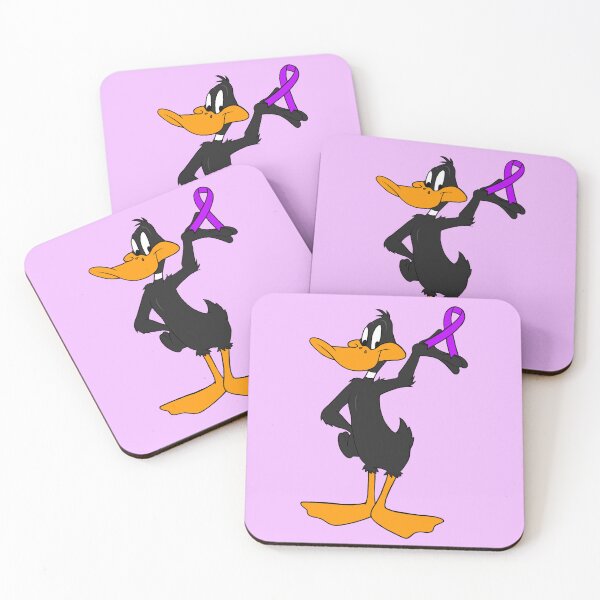 Item preview, Classic Duck Cartoon With Awareness Ribbon (Purple) designed and sold by CaitlynConnor.