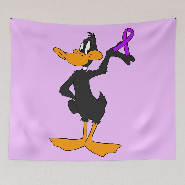 Item preview, Classic Duck Cartoon With Awareness Ribbon (Purple) designed and sold by CaitlynConnor.