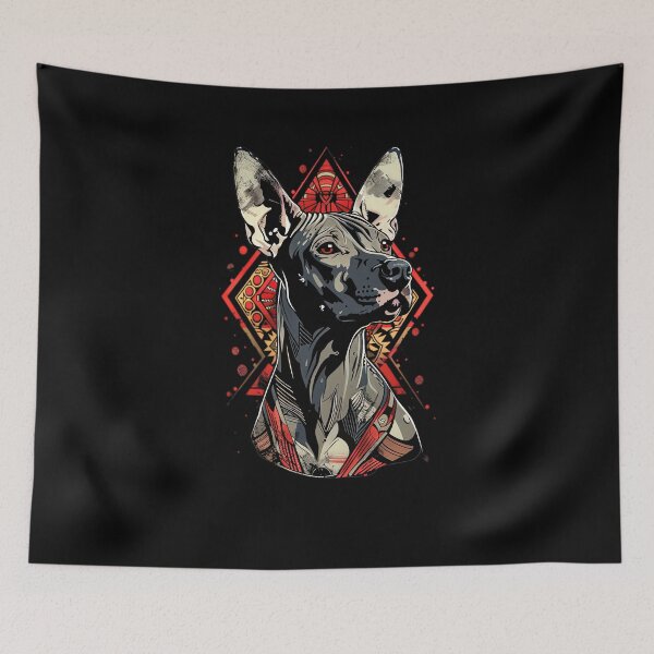Item preview, Xoloitzcuintli_Urban_Art_09 - Unique Street Art of Xoloitzcuintli designed and sold by Xolo Merch.