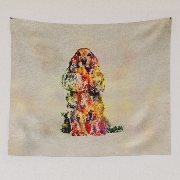 Item preview, English Cocker Spaniel Dog Digital Art designed and sold by k9printart.
