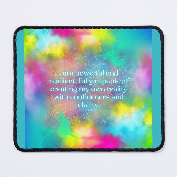 Item preview, Empowering Affirmation with Colorful Abstract Background designed and sold by BlackSirenSociety.