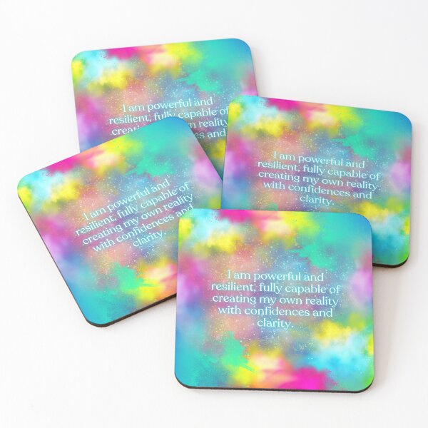 Item preview, Empowering Affirmation with Colorful Abstract Background designed and sold by BlackSirenSociety.