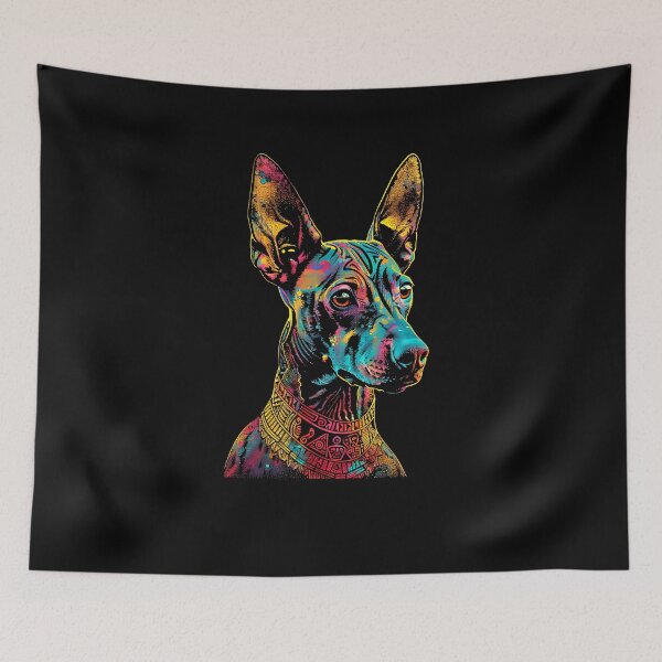Item preview, Xoloitzcuintli_Urban_Art_13 - Unique Street Art of Xoloitzcuintli designed and sold by Xolo Merch.