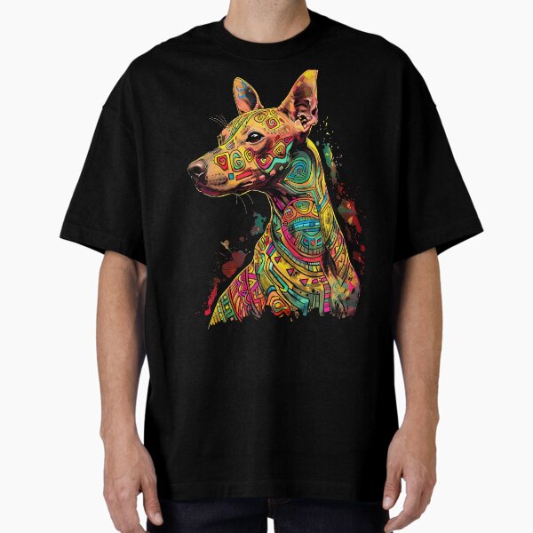 Vista previa del artículo con la obra «Xoloitzcuintli_Urban_Art_14 - Arte callejero único de Xoloitzcuintli», diseñado y vendido por Xolo Merch.