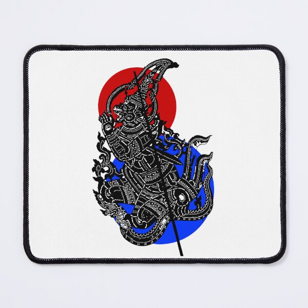 Item preview, YEK THAI lai thai traditional in classic red and blue color shadowplay culture designed and sold by Bspaces.