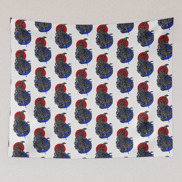 Item preview, YEK THAI  lai thai traditional in classic  red and blue color shadowplay culture designed and sold by Bspaces.