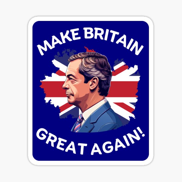Artikel-Vorschau von „Make Britain Great Again“ – Unterstützung für Nigel Farage, designt und verkauft von JesterKrewArt.