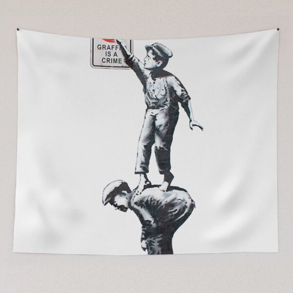 Item preview, banksy - graffiti is a crime designed and sold by URBANZ.