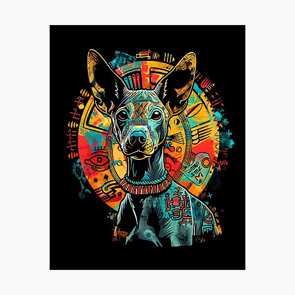 Item preview, Xoloitzcuintli_Urban_Art_20 - Arte callejero único de Xoloitzcuintli designed and sold by Xolo Merch.