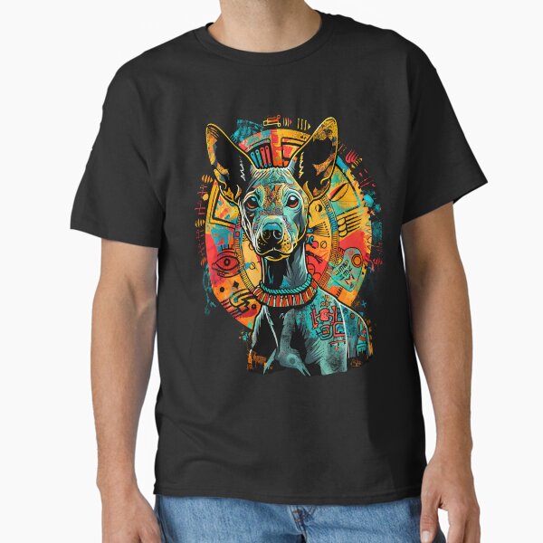 Vista previa del artículo con la obra «Xoloitzcuintli_Urban_Art_20 - Arte callejero único de Xoloitzcuintli», diseñado y vendido por Xolo Merch.