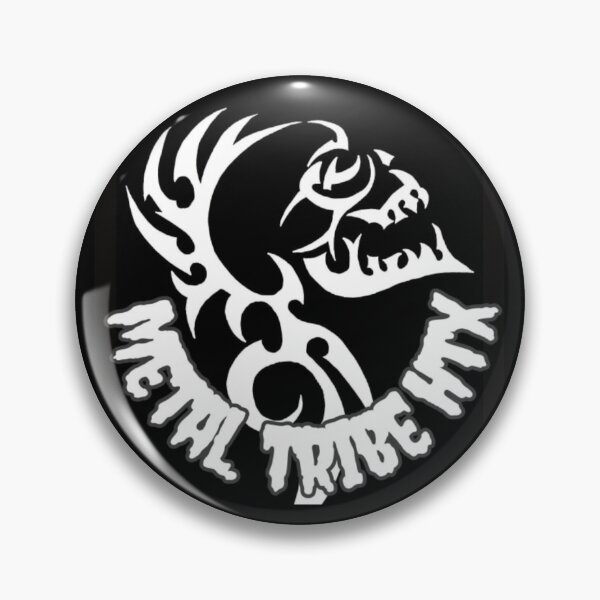 Item preview, Unit 713 Metal Tribe HTX Black Skull 1 designed and sold by Unit713-Shop.