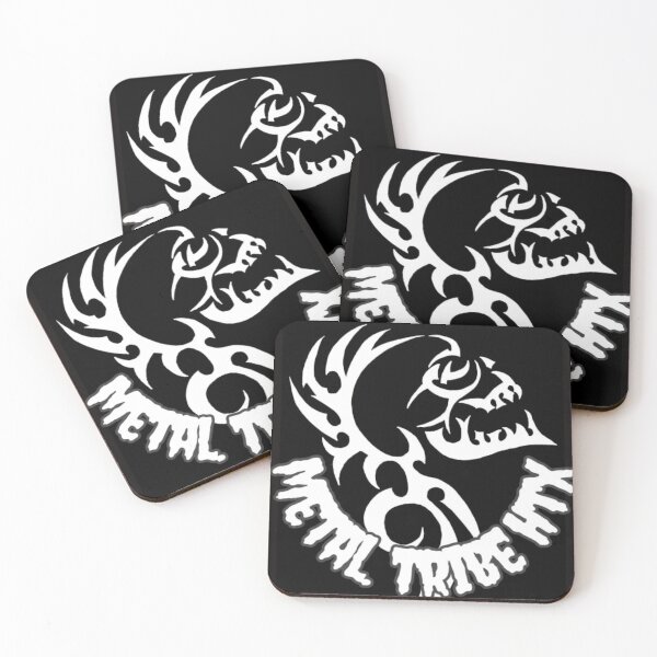 Item preview, Unit 713 Metal Tribe HTX Black Skull 1 designed and sold by Unit713-Shop.