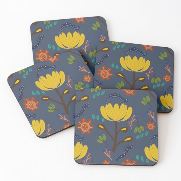 Item preview, Playful botanical pattern designed and sold by myinkcolour.