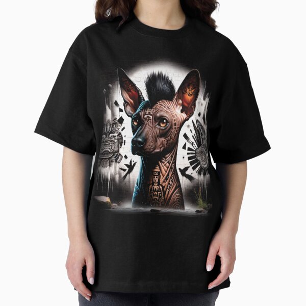 Vista previa del artículo con la obra «Xoloitzcuintli_Urban_Art_Mariposa_01 - Arte callejero único de Xoloitzcuintli», diseñado y vendido por Xolo Merch.