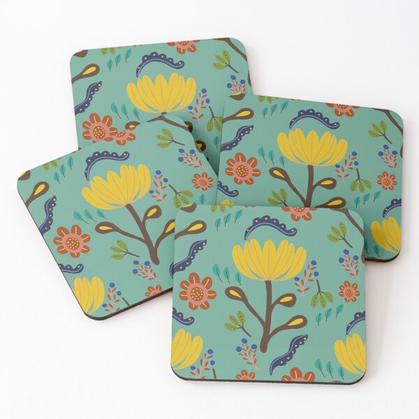 Item preview, Copy of Playful botanical pattern designed and sold by myinkcolour.