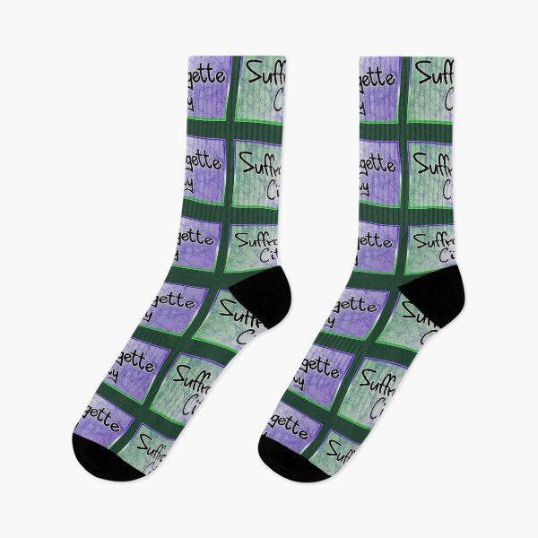 Item preview, Suffragette City suffrage colors batik background -6 Sticker Pack designed and sold by AuroraXGreen.