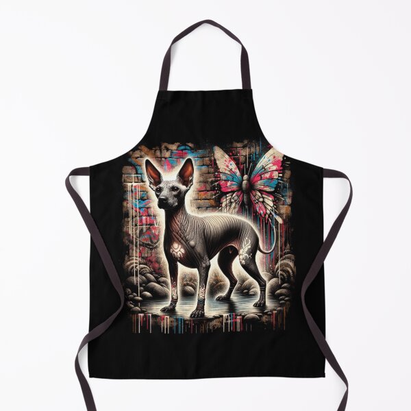 Item preview, Xoloitzcuintli_Urban_Art_Mariposa_02 - Unique Street Art of Xoloitzcuintli designed and sold by Xolo Merch.