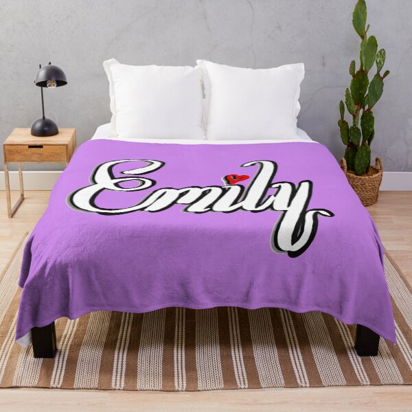 Item preview, Emily popular girls first name in white. Personalized personalised customised Emily designed and sold by Artonmytee.