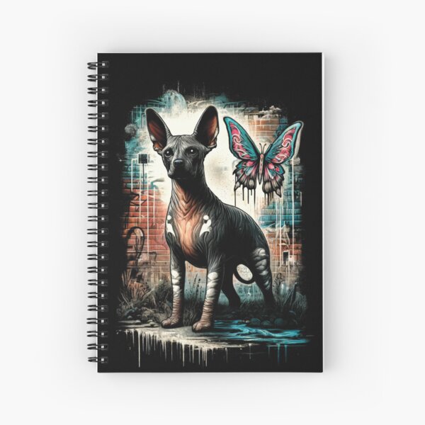 Item preview, Xoloitzcuintli_Urban_Art_Mariposa_03 - Arte callejero único de Xoloitzcuintli designed and sold by Xolo Merch.