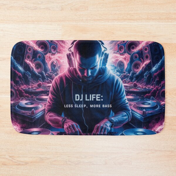 Item preview, DJ Life | Less Sleep, More Bass designed and sold by DJ-Portable.