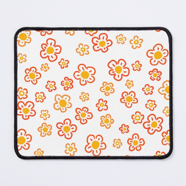 Item preview, Orange Five Petal Flowers designed and sold by NurseLauraDraws.