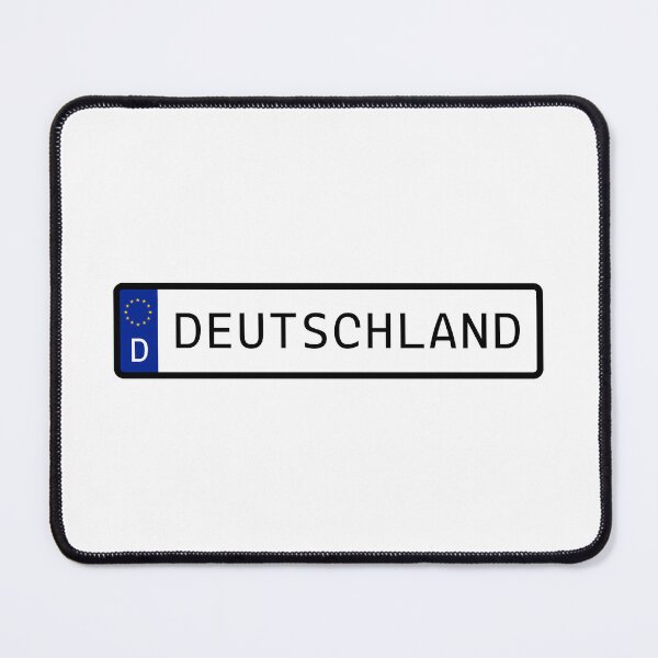 Item preview, Deutschsland EU Number Plate designed and sold by PatchMerch.